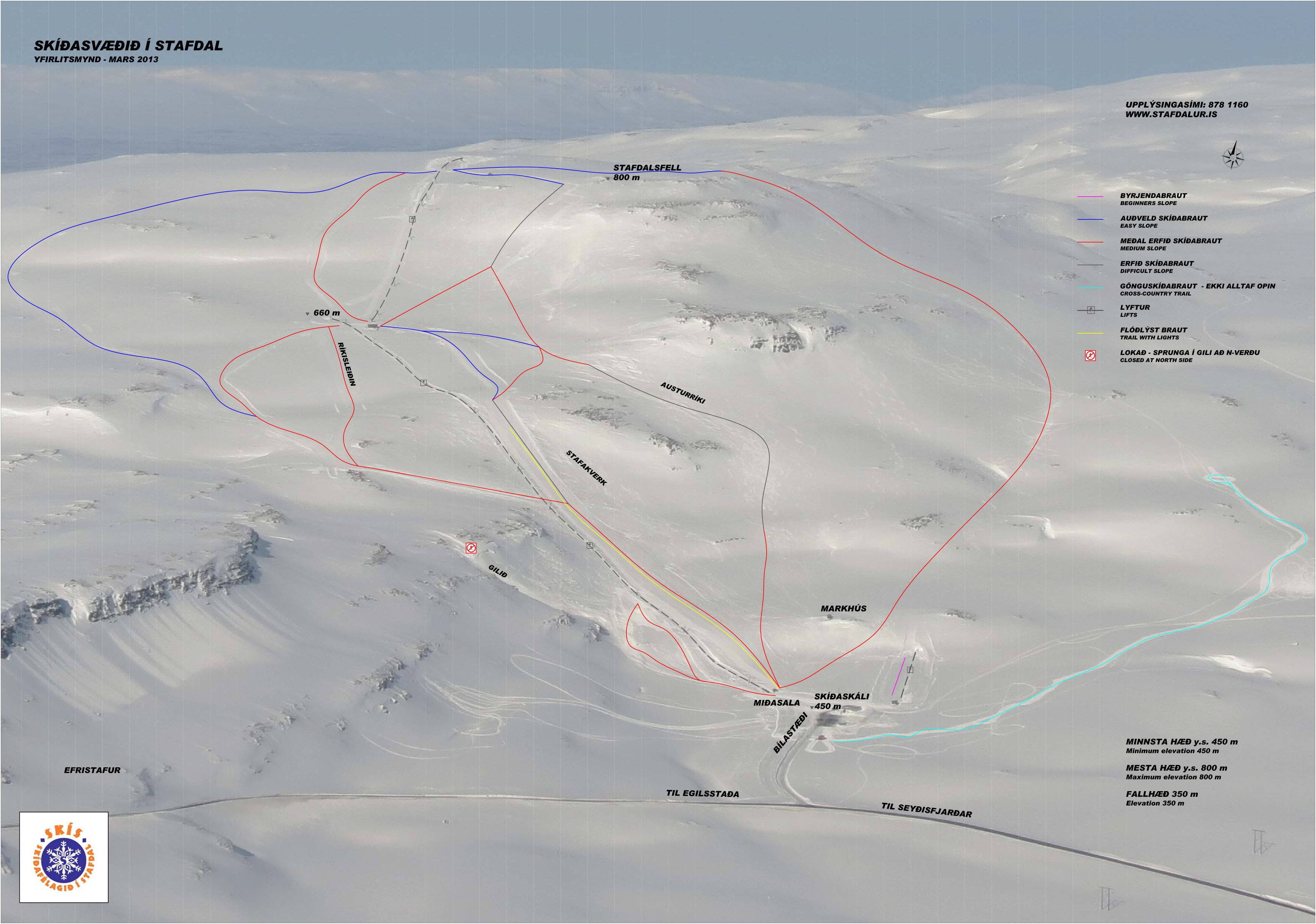 Domaine skiable Stafdalur