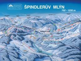 Plan des pistes Špindlerův Mlýn