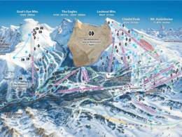 Plan des pistes Sunshine Village