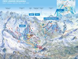 Plan des pistes Nauders am Reschenpass – Bergkastel