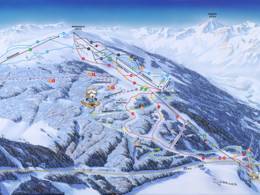 Plan des pistes Bergeralm – Steinach am Brenner