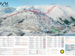 Plan des pistes Myrkdalen