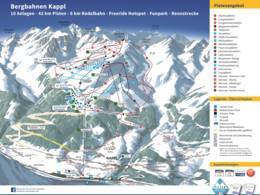 Plan des pistes Kappl