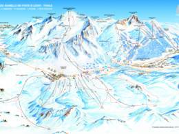Plan des pistes Ponte di Legno/Tonale/Glacier Presena/Temù (Pontedilegno-Tonale)