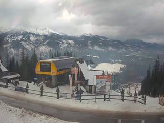 Małe Ciche - widok na parking