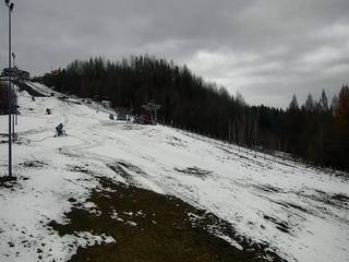 Góra Żar - widok panoramiczny na Beskidy