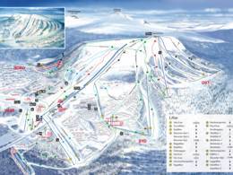 Plan des pistes Idre Fjäll