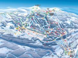 Plan des pistes Hafjell
