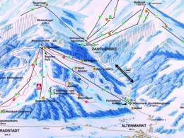 Plan des pistes Radstadt/Altenmarkt