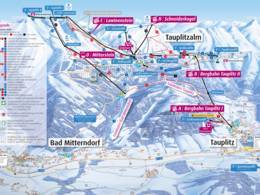 Plan des pistes Tauplitz – Bad Mitterndorf