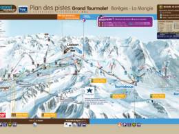 Plan des pistes Grand Tourmalet/Pic du Midi – La Mongie/Barèges