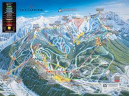 Plan des pistes Telluride