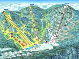 Plan des pistes Stoneham