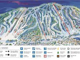 Plan des pistes Sommet Saint-Sauveur