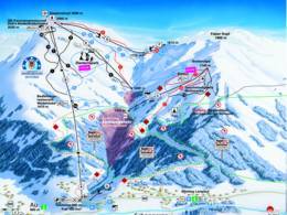 Plan des pistes Diedamskopf – Schoppernau