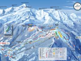 Plan des pistes Les Houches/Saint-Gervais – Prarion/Bellevue (Chamonix)