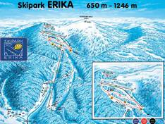 Plan des pistes Skipark Erika – Kojsovska Hola