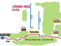 Plan des pistes Bane – Jakubovany