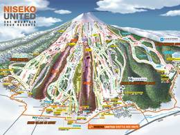 Plan des pistes Niseko United – Annupuri/Grand Hirafu/Hanazono/Niseko Village