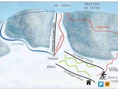 Plan des pistes Foncine le Haut