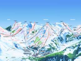 Plan des pistes Baqueira/Beret