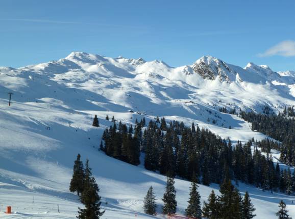 Vue sur le domaine skiable de Ratschings