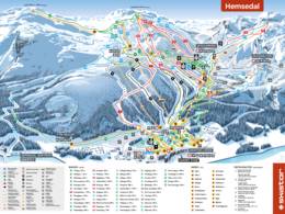 Plan des pistes Hemsedal