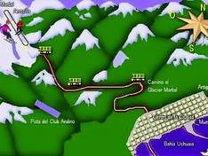 Plan des pistes Glaciar Martial