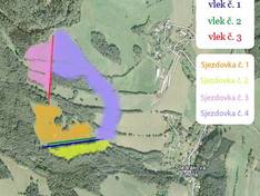 Plan des pistes Štědrákova Lhota