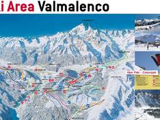 Plan des pistes Caspoggio