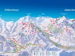 Plan des pistes Ski Juwel Alpbachtal Wildschönau