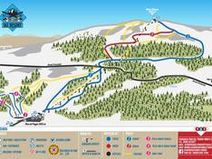Plan des pistes Pian del Poggio – Monte Chiappo