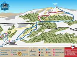 Plan des pistes Pian del Poggio – Monte Chiappo