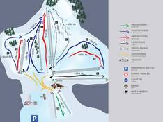Plan des pistes Liepkalnis – Vilnius (Žiemos trasa)