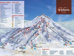 Plan des pistes St. Johann in Tirol/Oberndorf – Harschbichl