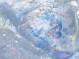 Plan des pistes Levi