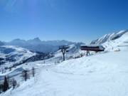 Vue panoramique en direction de l'Italie