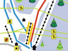 Plan des pistes Zvičina