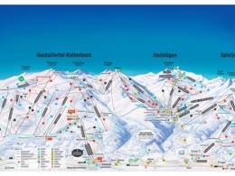 Plan des pistes Spieljoch – Fügen