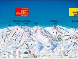 Plan des pistes Kaltenbach – Hochzillertal/Hochfügen (SKi-optimal)