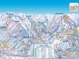 Plan des pistes Zillertal Arena – Zell am Ziller/Gerlos/Königsleiten/Hochkrimml