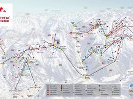 Plan des pistes Silvretta Montafon