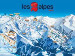 Plan des pistes Les 2 Alpes