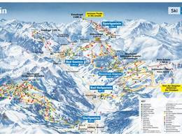 Plan des pistes Bad Gastein/Bad Hofgastein – Schlossalm/Angertal/Stubnerkogel