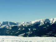 Vue panoramique du plus haut point du domaine skiable