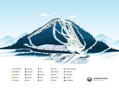 Plan des pistes Tjamstanbackarna – Malå