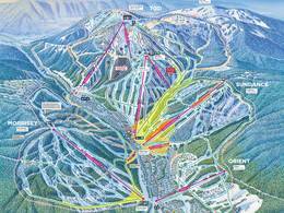 Plan des pistes Sun Peaks