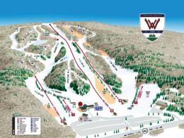 Plan des pistes Woods Valley