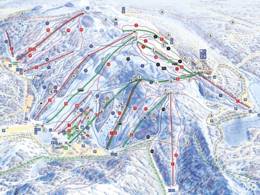 Plan des pistes Ruka