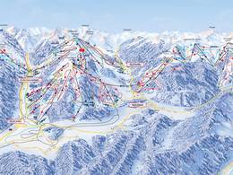 Plan des pistes Snow Space Salzburg – Flachau/Wagrain/St. Johann-Alpendorf